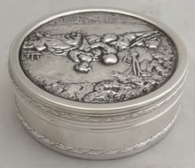 Early 20th Century French Silver Plated Figural Relief Box.