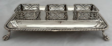 Georgian, George II, Silver Inkstand. London 1759 William Robertson. 18 troy ounces.