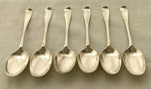 Georgian, George II, Six Scottish Silver Tablespoons. Edinburgh 1733 Charles Blair (Archibald Ure Assay Master). 13 troy ounces.