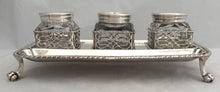 Georgian, George II, Silver Inkstand. London 1759 William Robertson. 18 troy ounces.