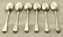 Georgian, George II, Six Scottish Silver Tablespoons. Edinburgh 1733 Charles Blair (Archibald Ure Assay Master). 13 troy ounces.