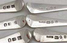 Georgian, George III, Twelve Provincial Thread Pattern Silver Teaspoons. Hampston, Prince & Cattles, York. Circa 1800. 7.3 troy ounces.