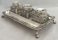 Georgian, George II, Silver Inkstand. London 1759 William Robertson. 18 troy ounces.