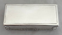 Lieutenant Borthwick, 12th Regiment of Foot, George IV Silver Snuff Box. London 1826 John Jones III. 4.9 troy ounces.