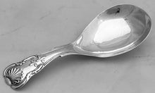 William IV Silver King's Pattern Caddy Spoon. Birmingham 1835 George Unite.