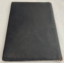 George V Silver Mounted Leather Document & Blotting Wallet. Birmingham  1917 Frederick Wich.