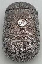 An Anglo Indian Silver Plate on Copper Cigar Case, circa 1890 - 1910.