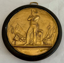 Napoleon Bonaparte Triumphal Regalia Gilt Metal Roundel.