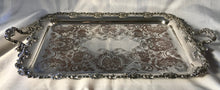 Early Victorian Silver Plate on Copper Serving Tray.