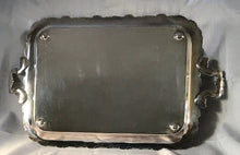 Early Victorian Silver Plate on Copper Serving Tray.