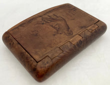 An Early 19th Century Napoleon Bonaparte Burr Wood Snuff Box with Tortoiseshell Interior.