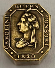 Caroline of Brunswick, Queen Consort to George IV, Small Brass Box, circa 1820.