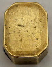 Caroline of Brunswick, Queen Consort to George IV, Small Brass Box, circa 1820.