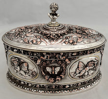 Victorian Silver Plated Relief Casket. Elkington & Co. Circa 1870.