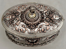 Victorian Silver Plated Relief Casket. Elkington & Co. Circa 1870.