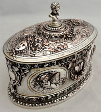 Victorian Silver Plated Relief Casket. Elkington & Co. Circa 1870.