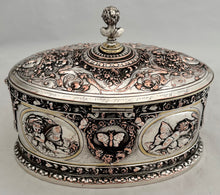 Victorian Silver Plated Relief Casket. Elkington & Co. Circa 1870.