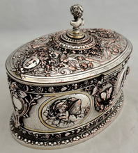 Victorian Silver Plated Relief Casket. Elkington & Co. Circa 1870.