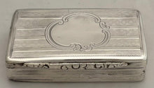 Early Victorian Silver Snuff Box. Birmingham 1841 Neustadt & Barnett. 2 troy ounces.