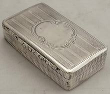 Early Victorian Silver Snuff Box. Birmingham 1841 Neustadt & Barnett. 2 troy ounces.