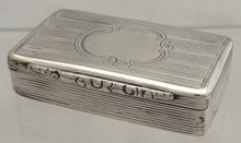 Early Victorian Silver Snuff Box. Birmingham 1841 Neustadt & Barnett. 2 troy ounces.