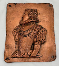 Mary Queen Of Scots and Elizabeth I Pair of Relief Portrait Plaques.