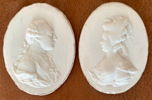 Louis XVI & Marie Antoinette White Paste Portrait Relief Plaques, After James Tassie.