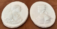 Louis XVI & Marie Antoinette White Paste Portrait Relief Plaques, After James Tassie.
