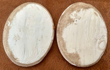 Louis XVI & Marie Antoinette White Paste Portrait Relief Plaques, After James Tassie.