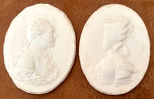 Louis XVI & Marie Antoinette White Paste Portrait Relief Plaques, After James Tassie.