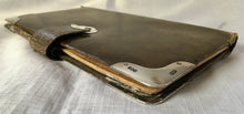 Victorian Silver Mounted Leather Aide Memoire Case. London 1900/01 Charles & George Asprey.