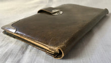 Victorian Silver Mounted Leather Aide Memoire Case. London 1900/01 Charles & George Asprey.