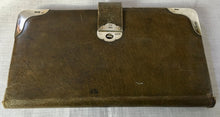 Victorian Silver Mounted Leather Aide Memoire Case. London 1900/01 Charles & George Asprey.