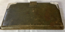 Victorian Silver Mounted Leather Aide Memoire Case. London 1900/01 Charles & George Asprey.