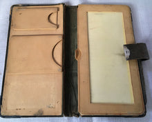 Victorian Silver Mounted Leather Aide Memoire Case. London 1900/01 Charles & George Asprey.