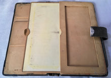 Victorian Silver Mounted Leather Aide Memoire Case. London 1900/01 Charles & George Asprey.