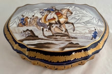 Napoleon Bonaparte Large Porcelain Gilt Metal Mounted Casket of Serpentine Form.
