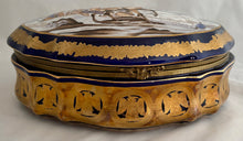 Napoleon Bonaparte Large Porcelain Gilt Metal Mounted Casket of Serpentine Form.