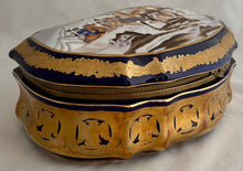 Napoleon Bonaparte Large Porcelain Gilt Metal Mounted Casket of Serpentine Form.