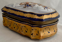 Napoleon Bonaparte Large Porcelain Gilt Metal Mounted Casket of Serpentine Form.