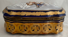 Napoleon Bonaparte Large Porcelain Gilt Metal Mounted Casket of Serpentine Form.