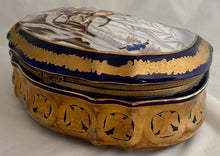 Napoleon Bonaparte Large Porcelain Gilt Metal Mounted Casket of Serpentine Form.
