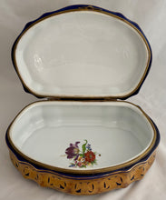 Napoleon Bonaparte Large Porcelain Gilt Metal Mounted Casket of Serpentine Form.