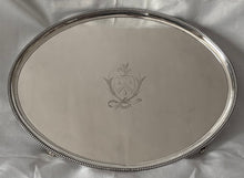 The American Revolutionary War: Vice Admiral Gayton & Admiral Calmady, George III Silver Tray. London 1787 Elizabeth Jones, 50 troy ounces.