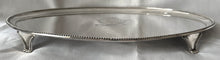 The American Revolutionary War: Vice Admiral Gayton & Admiral Calmady, George III Silver Tray. London 1787 Elizabeth Jones, 50 troy ounces.