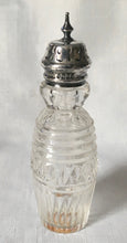 Georgian, George III, Silver Cruet Stand & Later Silver Mounted Bottles. 4.9 troy ounces.