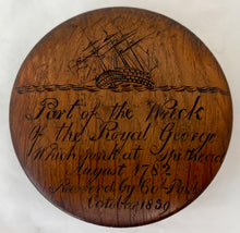 HMS Royal George Snuff Box, Recovered by General Sir Charles William Pasley in 1839.