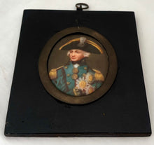 Vice Admiral Lord Horatio Nelson 19th Century Ceramic Oval Portrait Plaque.