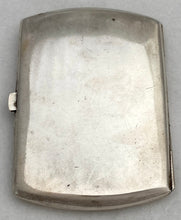 Austrian Jugendstil Silver Cigarette Case with Cabochon Sapphire & Inset Highlights. 3.5 troy ounces.