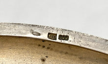 Austrian Jugendstil Silver Cigarette Case with Cabochon Sapphire & Inset Highlights. 3.5 troy ounces.